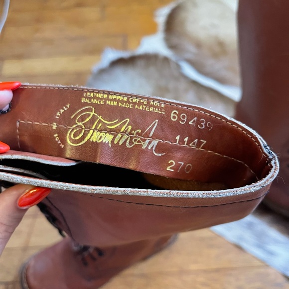 70s Vintage Thom Mcan Lace Up GoGo Boots w Gummy Sole - Picture 10 of 13